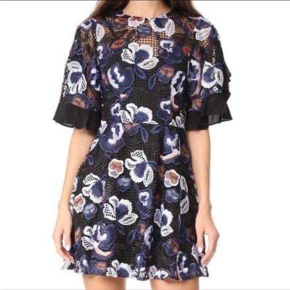 La Maison Talulah Mini Dress Multi Color Lace - Picture 1 of 9